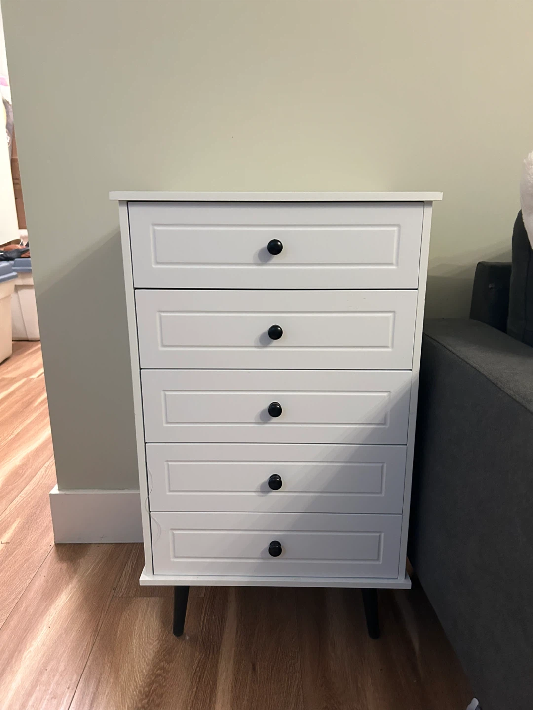 White 5-Drawer Dresser - photo 2