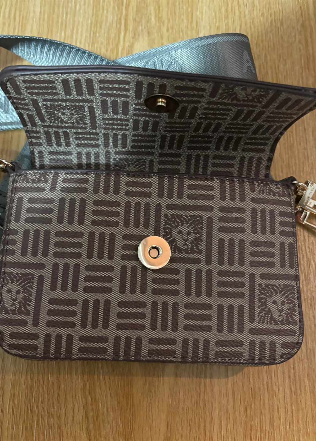 Anne Klein Brown Patterned Crossbody Bag - photo 2