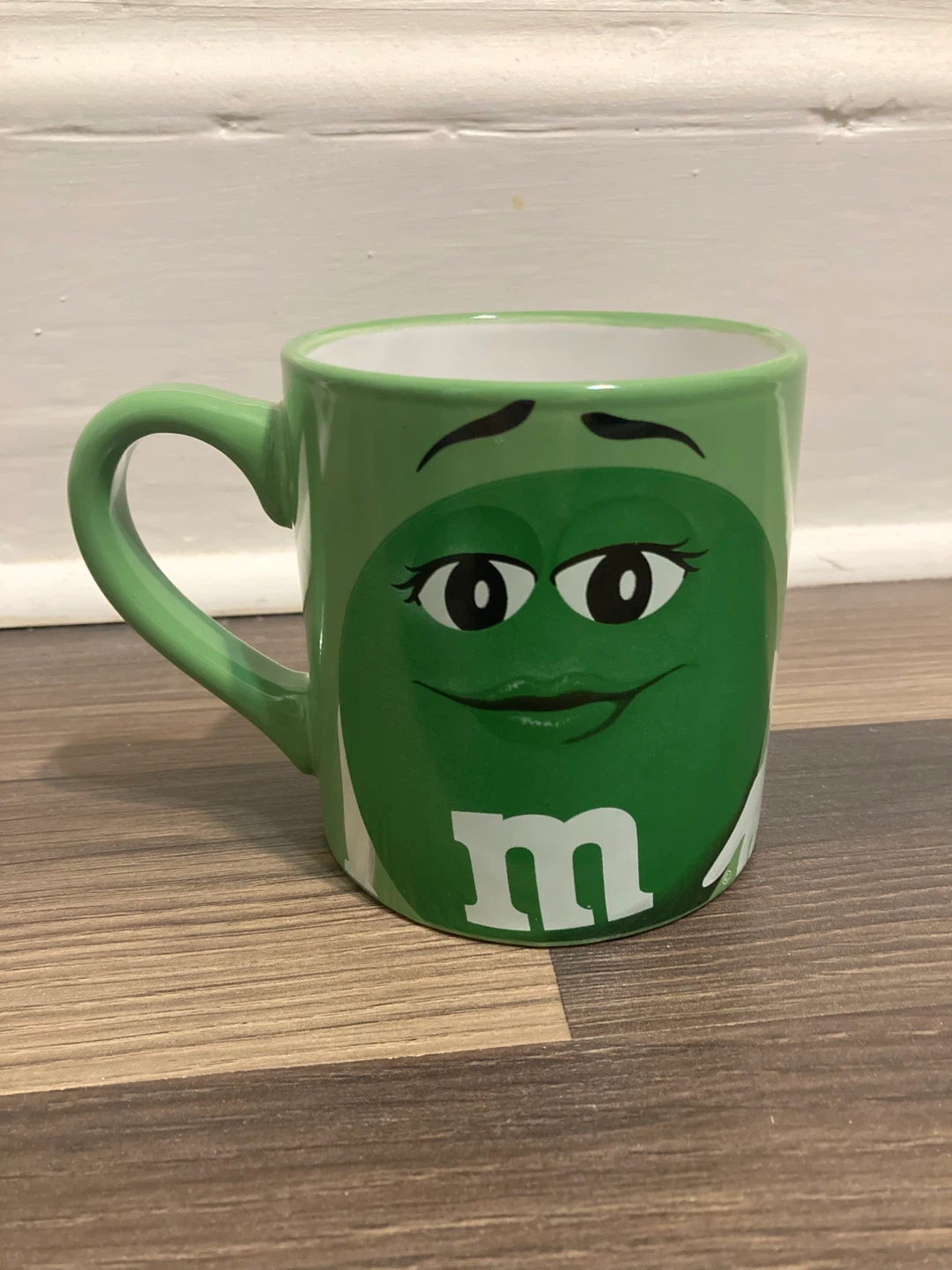 Green M&M mug - new