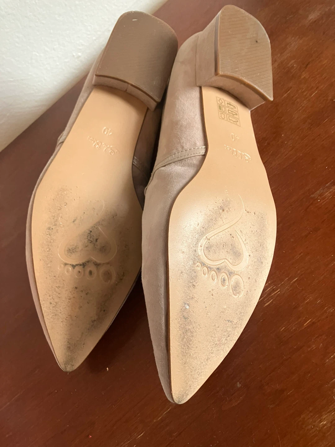Sole Bliss Mary Jane Block Heel Shoes Size 9 Beige - photo 3