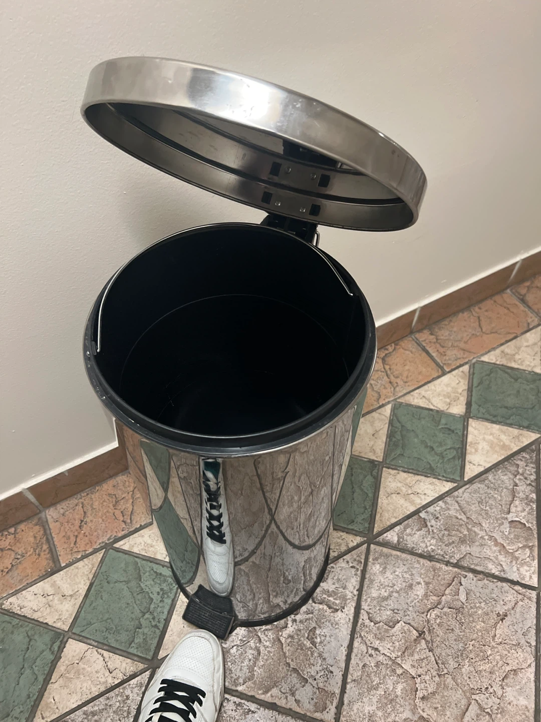 Stainless Steel Step-On Trash Can - photo 2