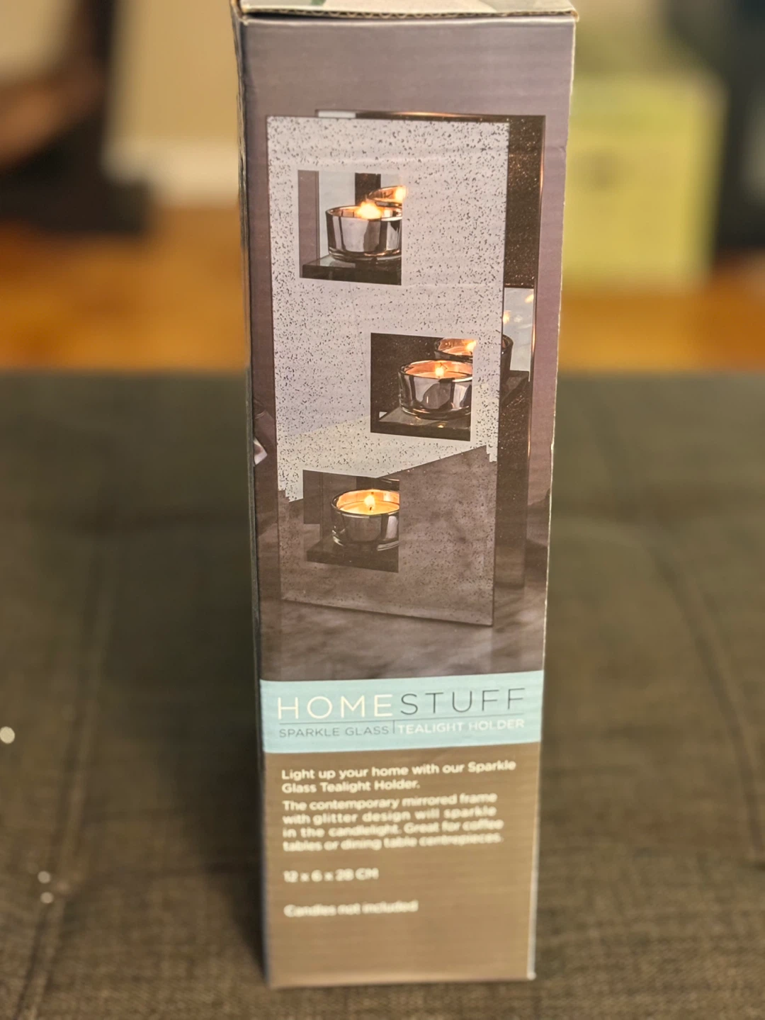 HOMESTUFF Sparkle Glass Tealight Holder - photo 2
