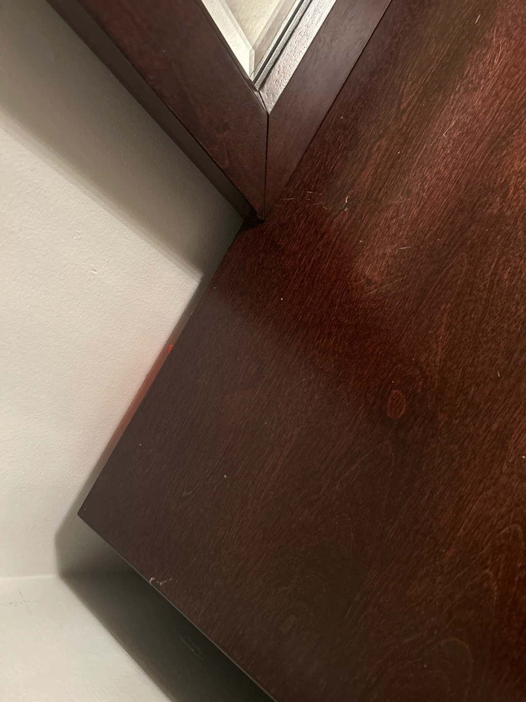 Wood Dresser with Mirror - Dark Brown - photo 5