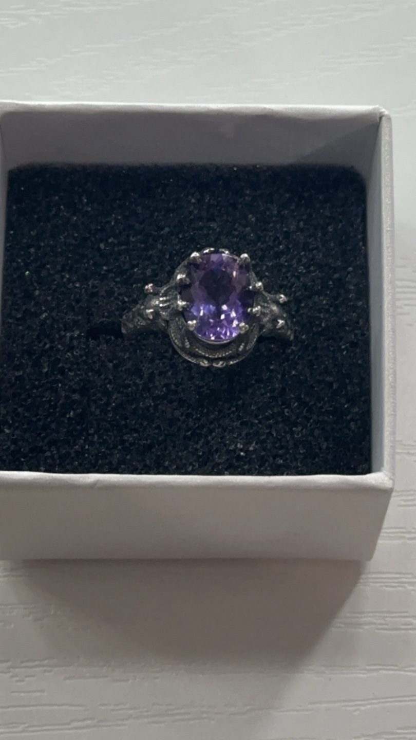 Amethyst Medusa Ring