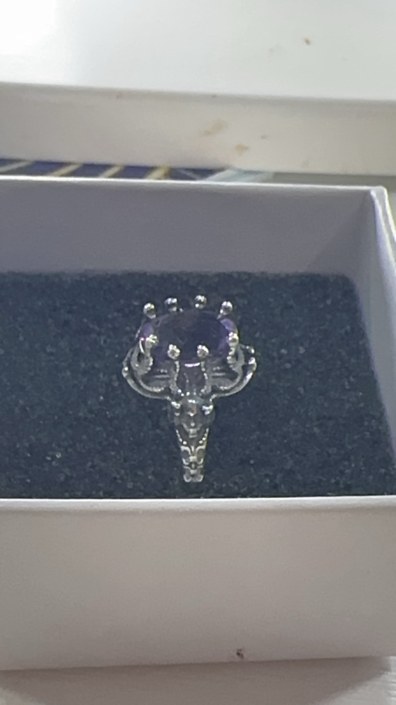 Amethyst Medusa Ring - photo 2