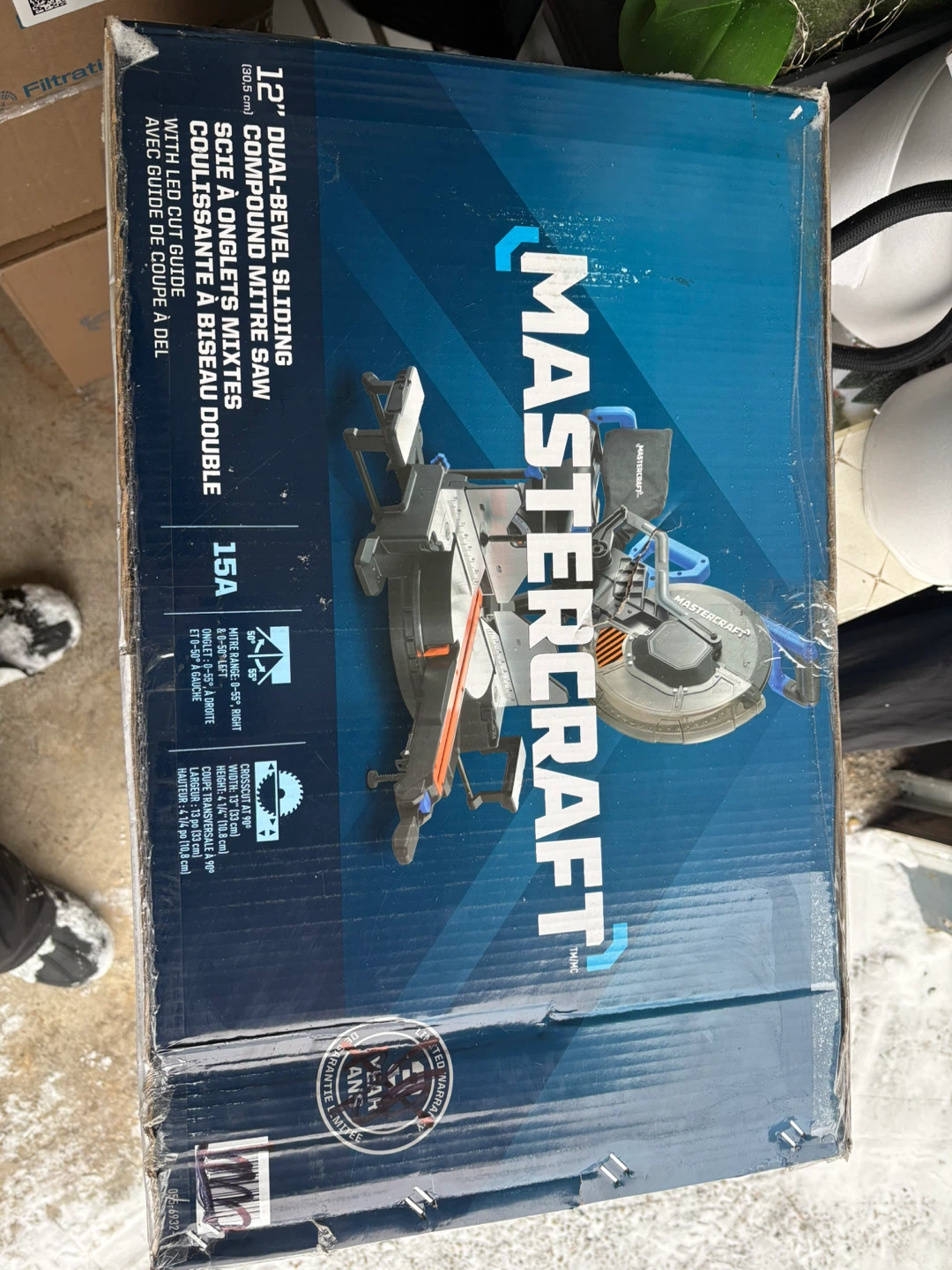 Mastercraft 12" Dual-Bevel Sliding Compound Mitre Saw - photo 2