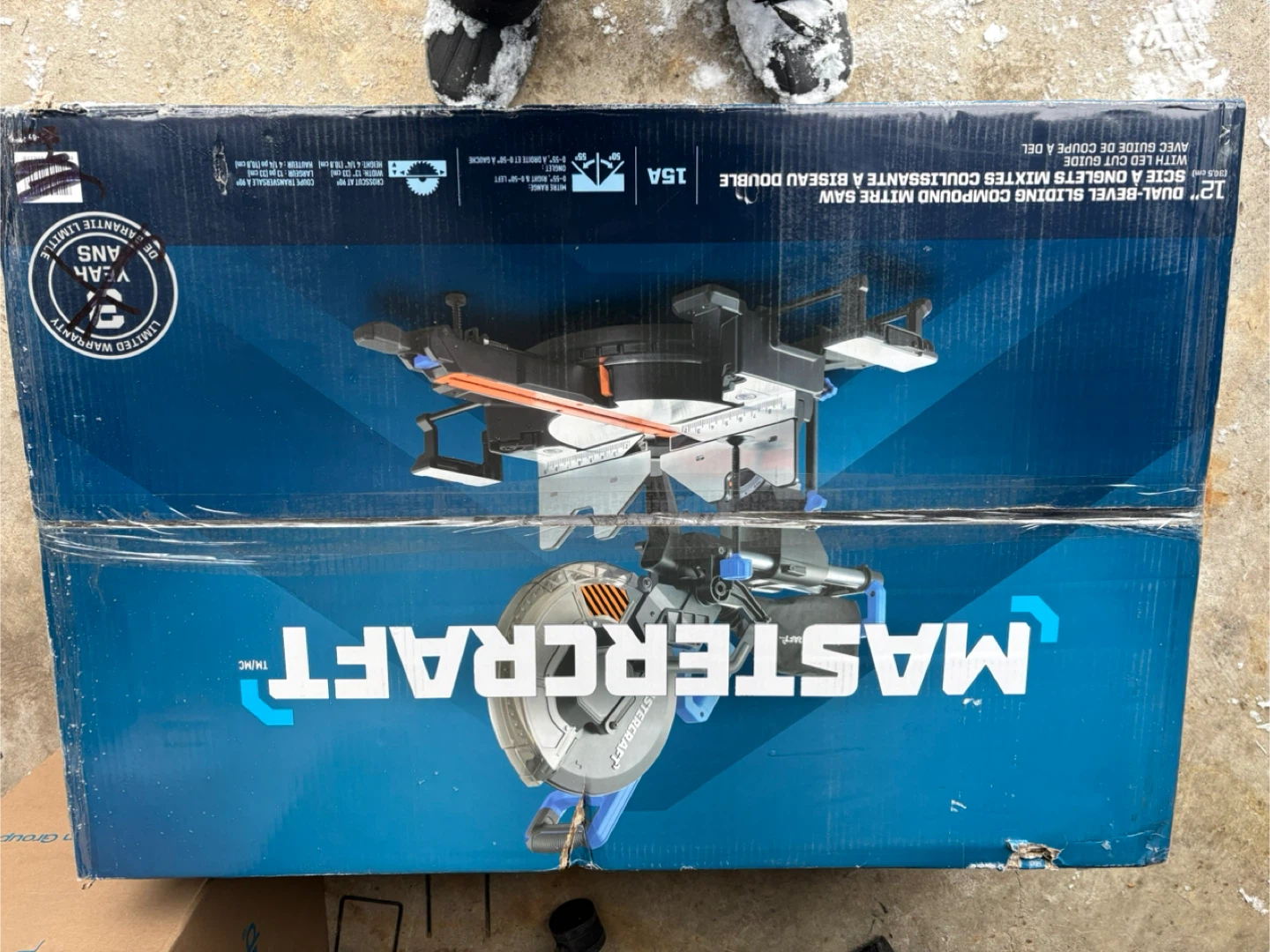 Mastercraft 12" Dual-Bevel Sliding Compound Mitre Saw
