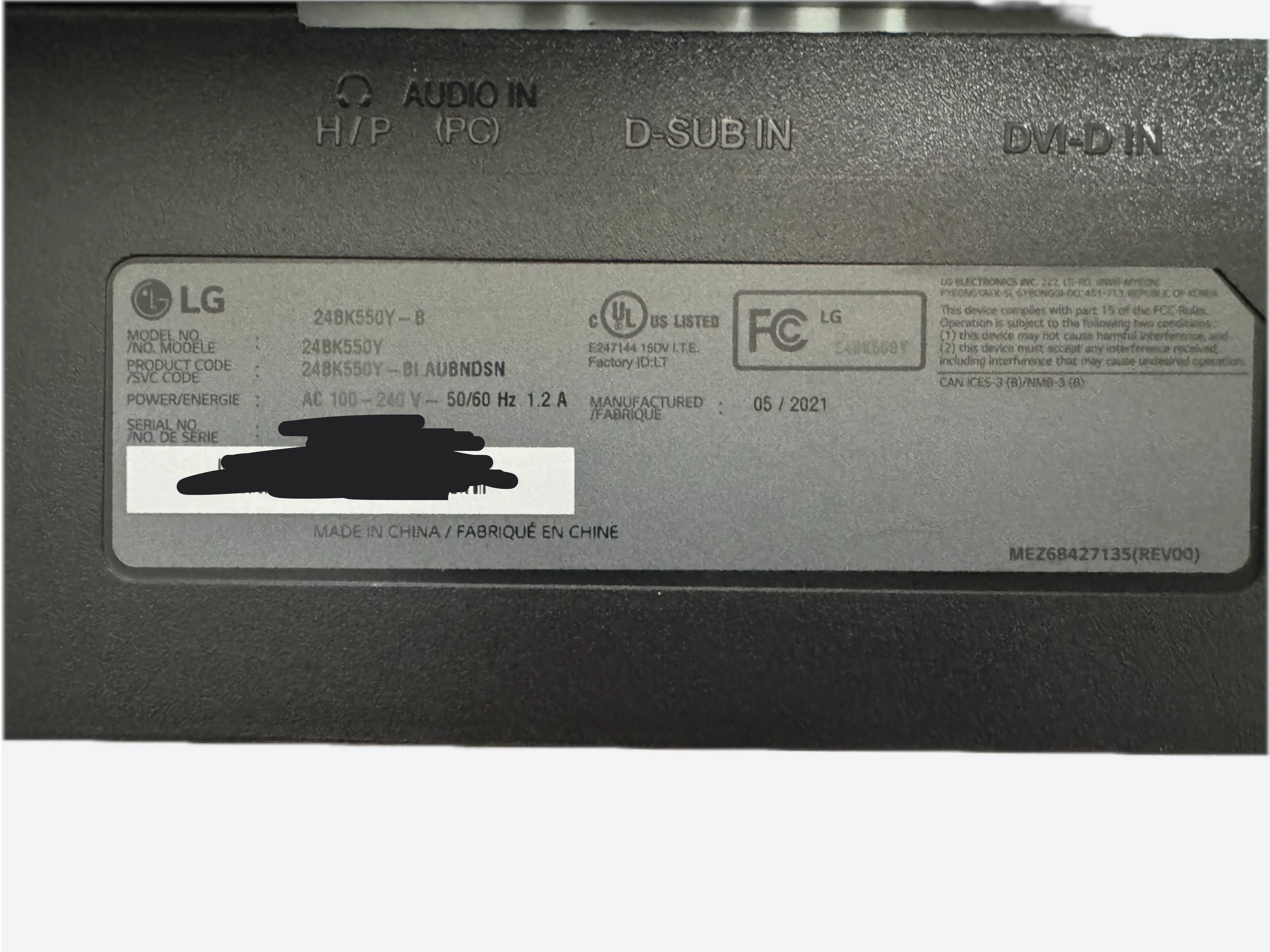 LG 24BK550Y-B 24" Monitor - Qty. 2 - photo 3