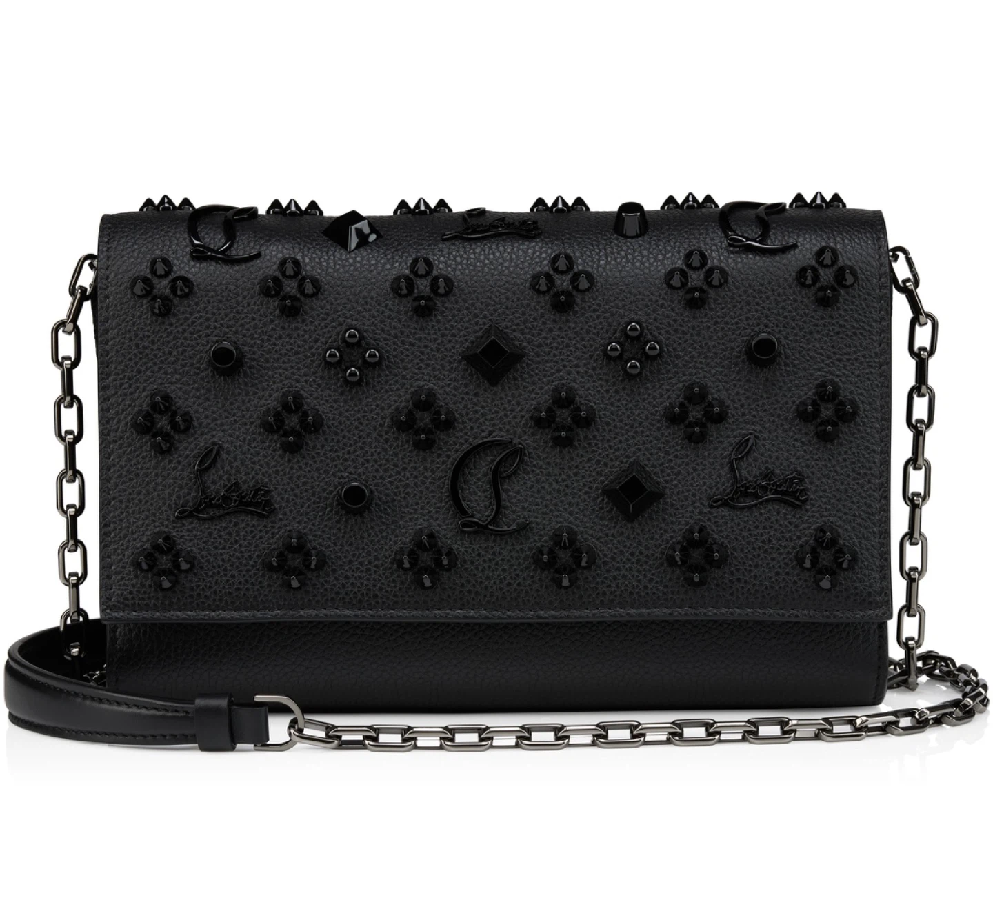 Christian Louboutin Black Leather Chain Bag
