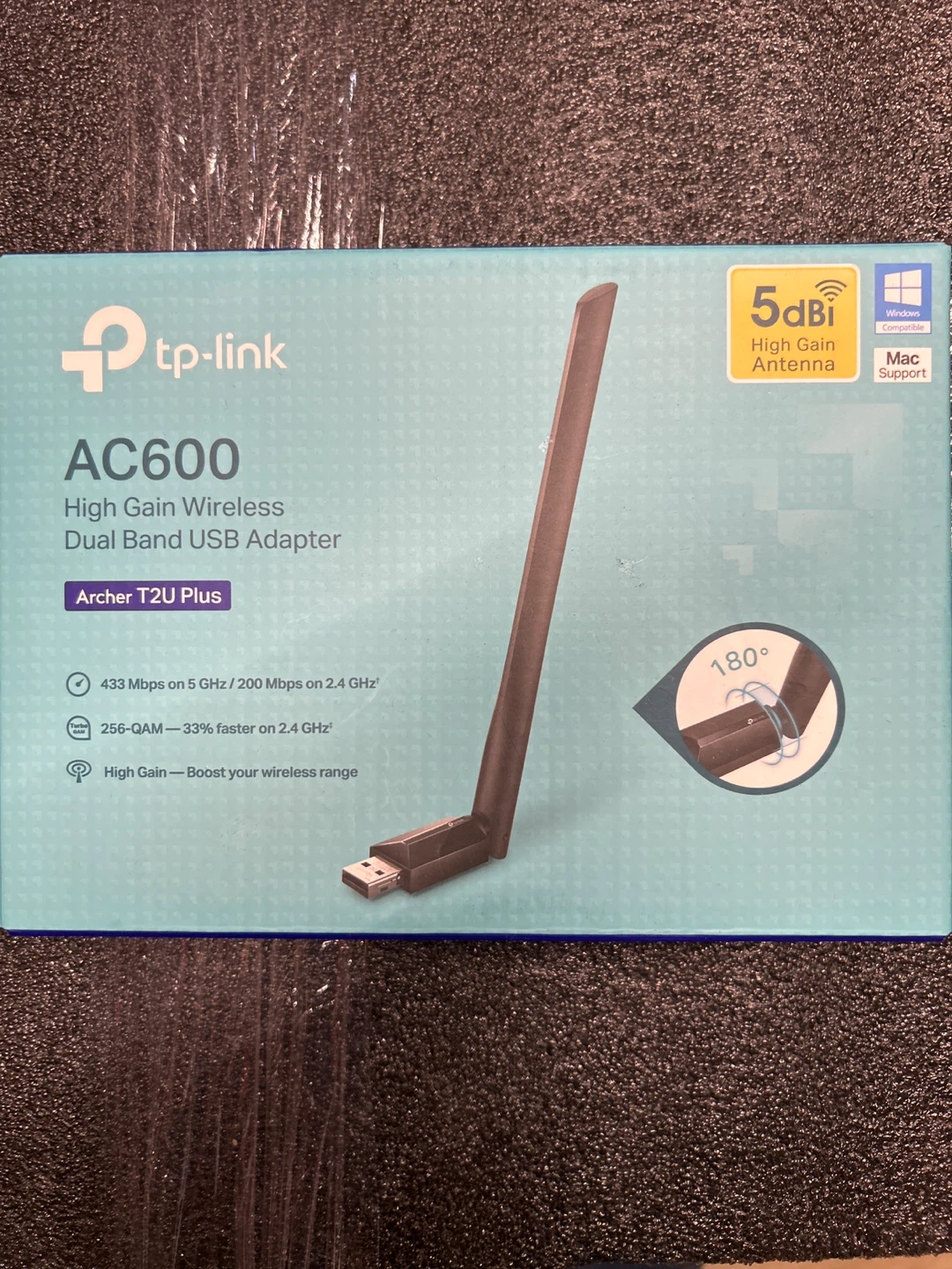 TP-Link AC600 Archer T2U Plus USB Adapter - New