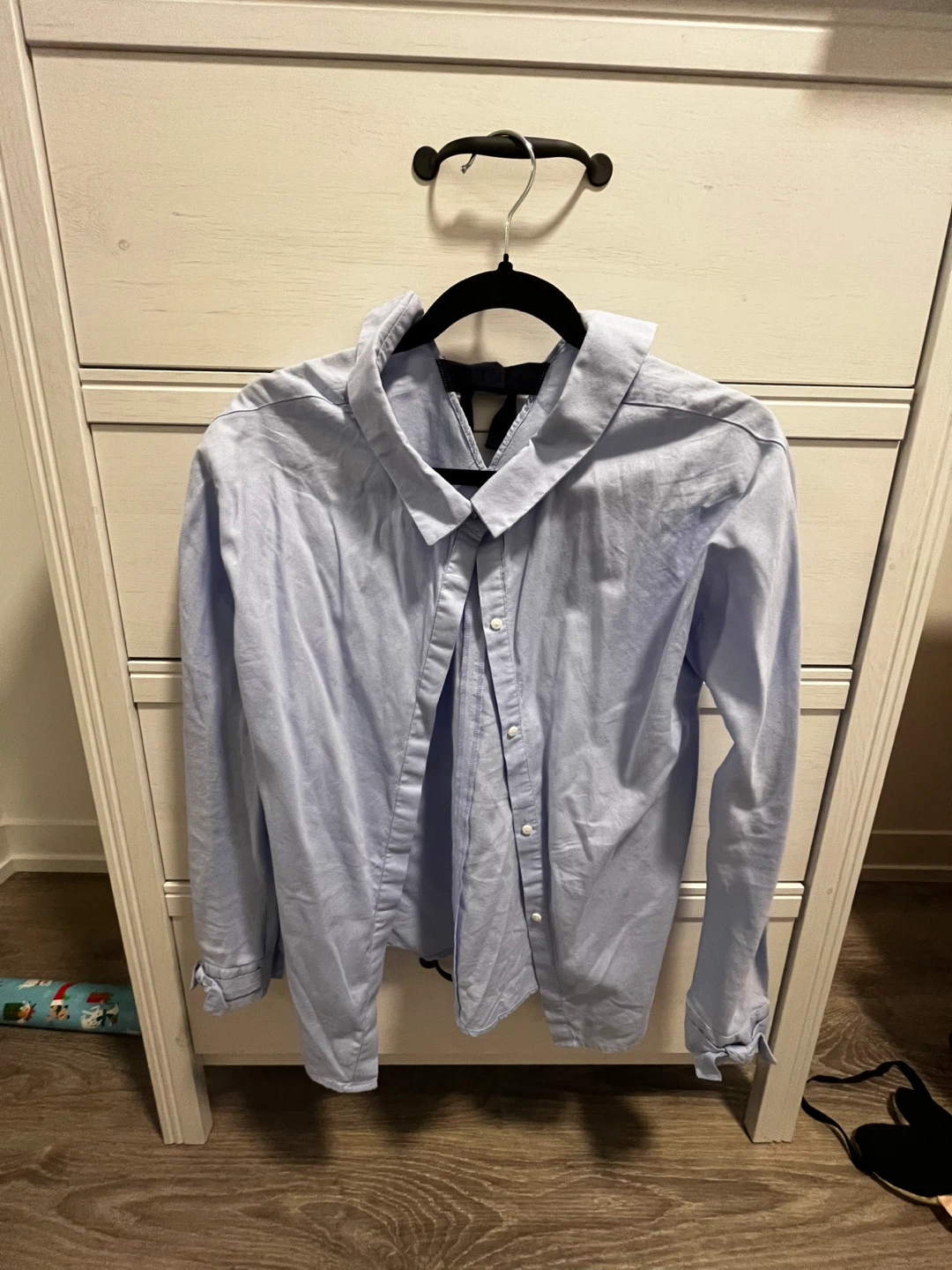 Blue Long Sleeve Blouse