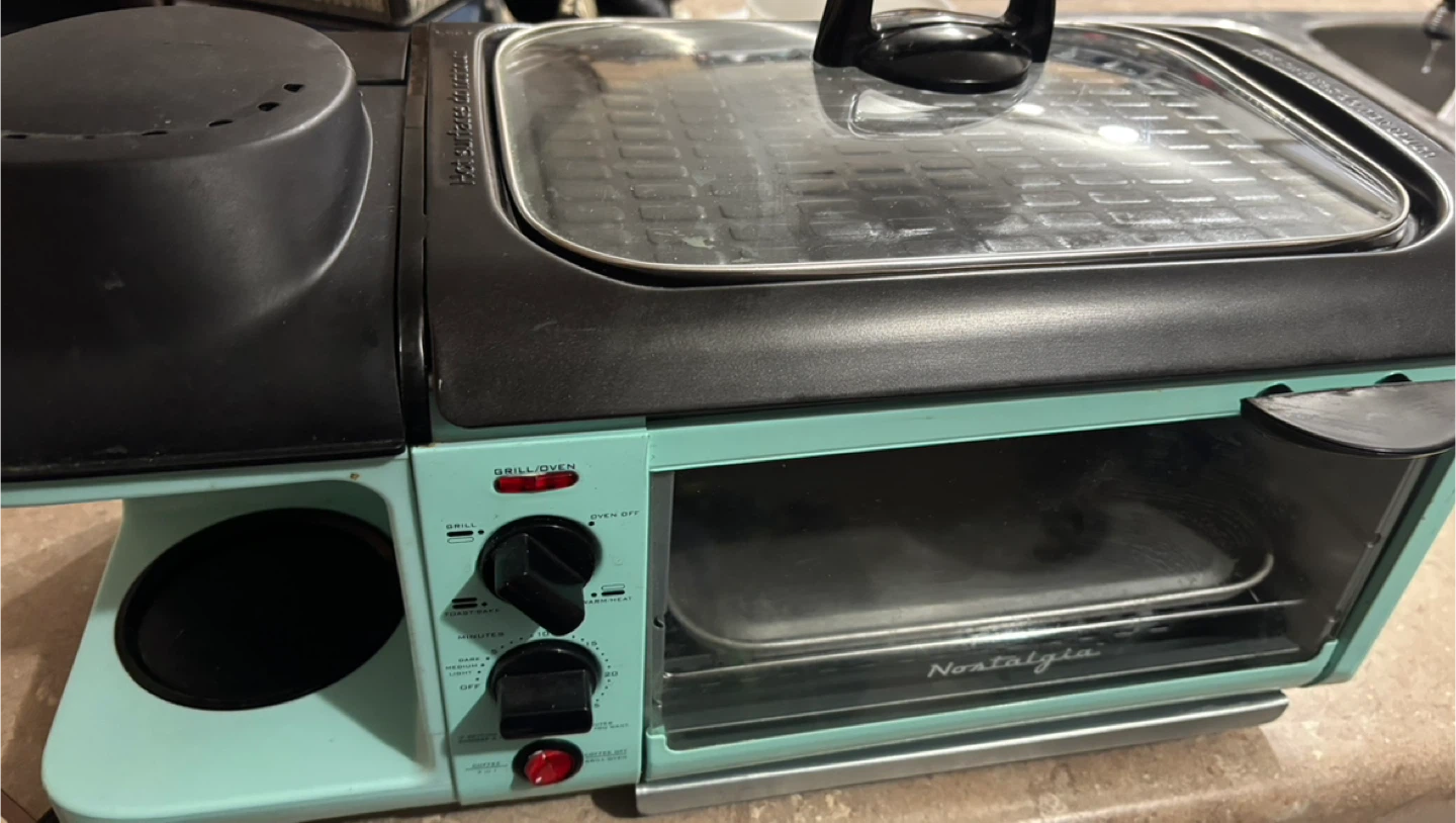 Nostalgia 3-in-1 Breakfast Station - Light Blue