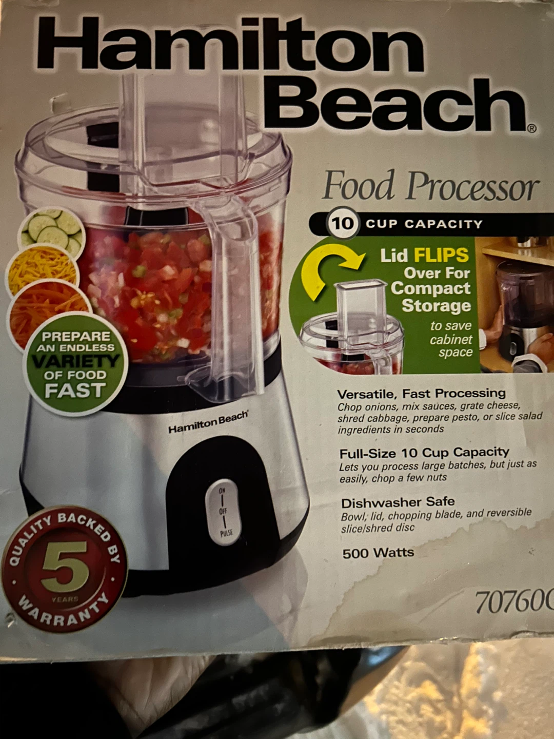 Hamilton Beach Food Processor - 10 Cup Capacity