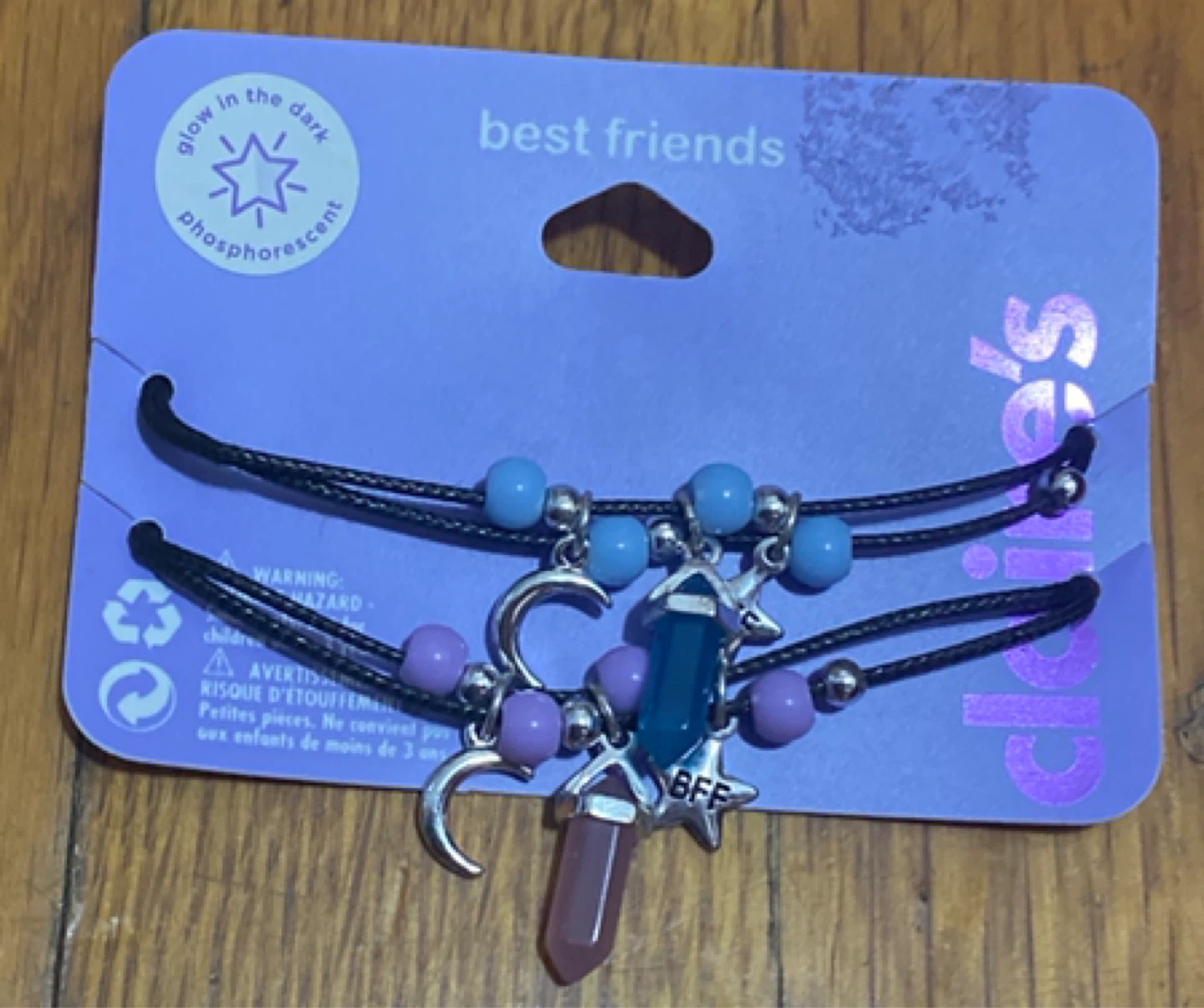 Claire's Best Friends Glow in the Dark Bracelets - New