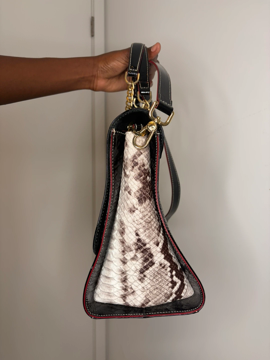 Arcadia Italian Patent Leather Satchel - photo 3
