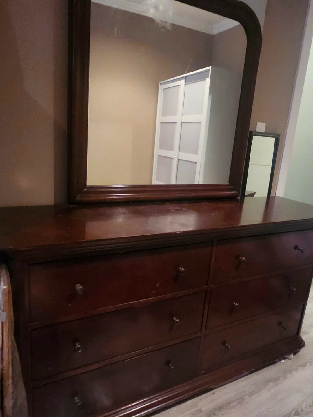 Wood Dresser with Mirror - photo 2