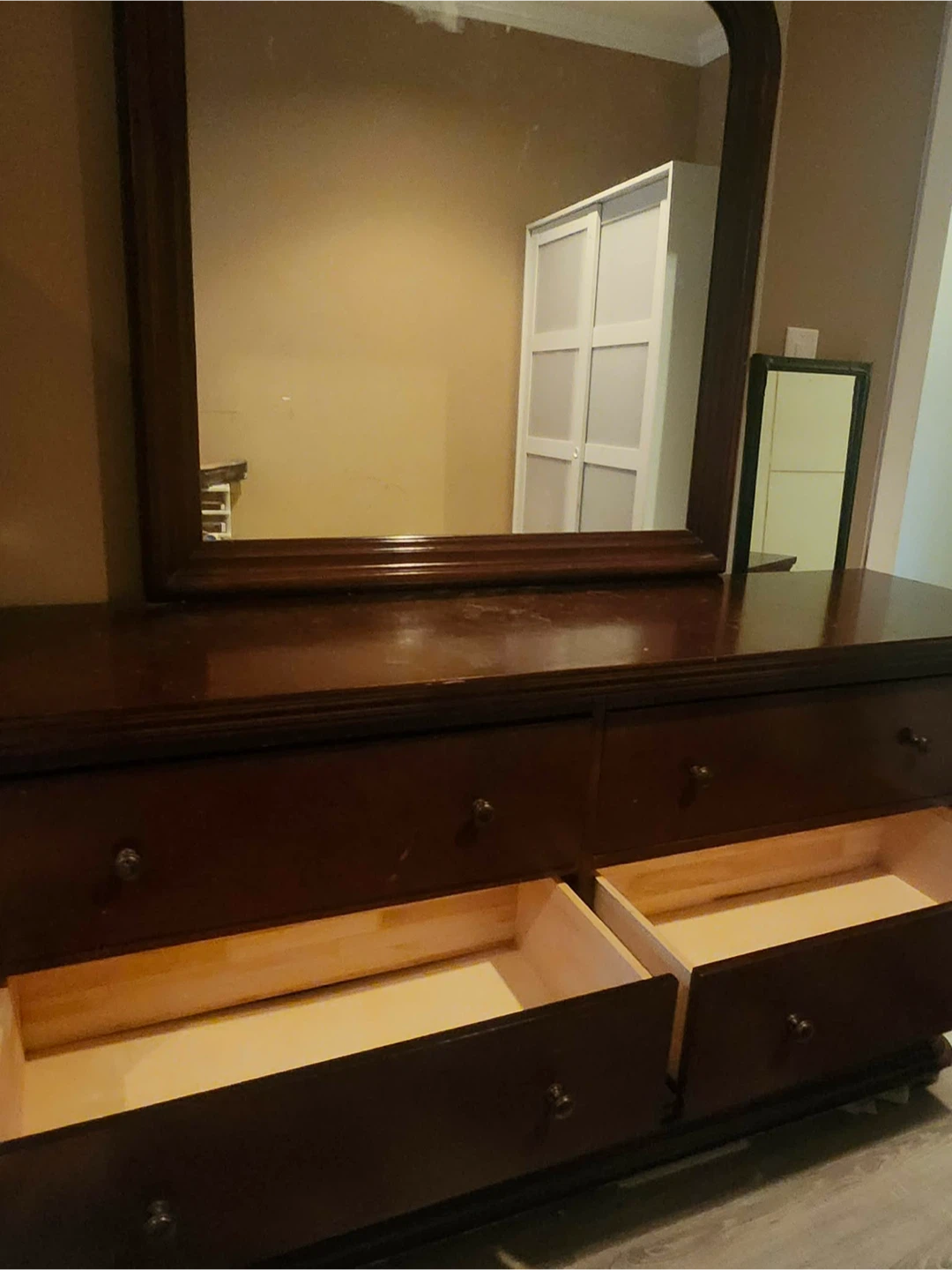 Wood Dresser with Mirror - photo 4