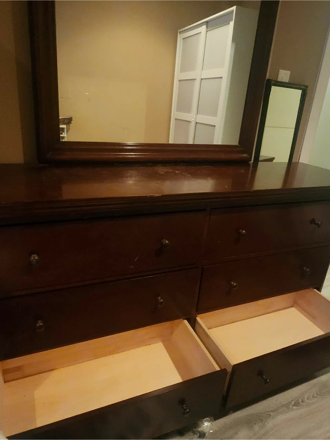 Wood Dresser with Mirror - photo 5