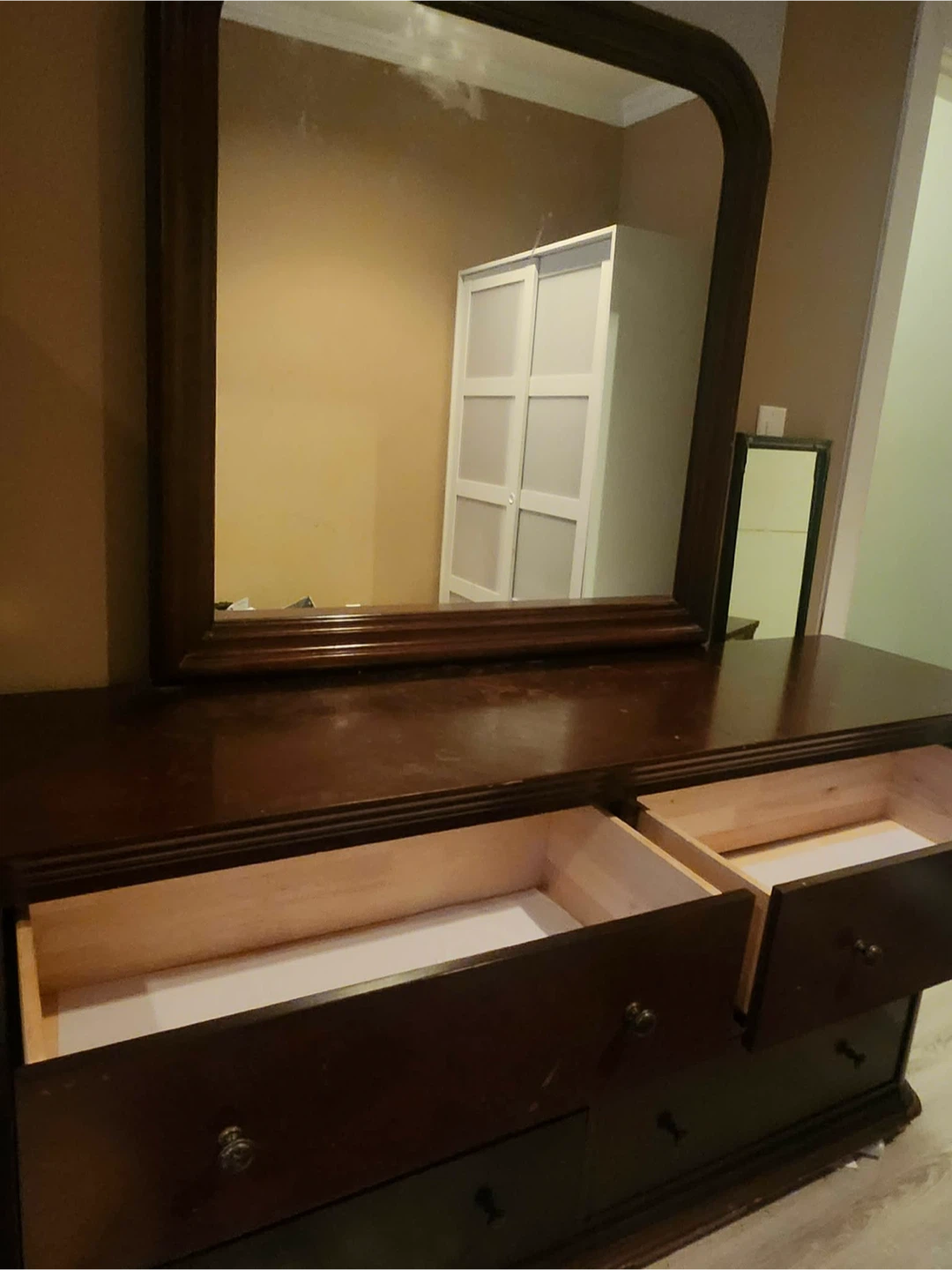 Wood Dresser with Mirror - photo 3