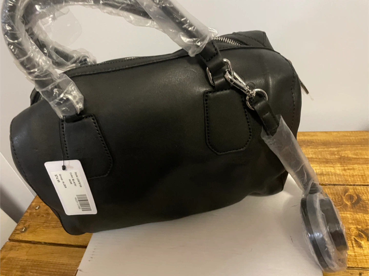 New Guess Black Leather Satchel - photo 3