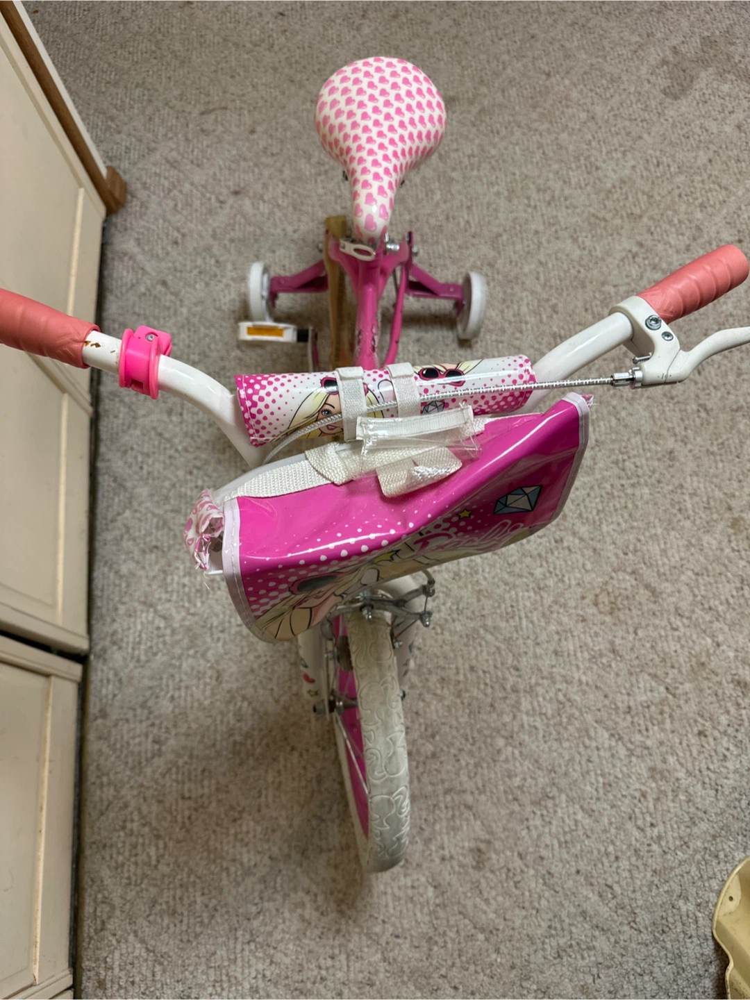 Barbie Kids' Pink Bike with Training Wheels - photo 2