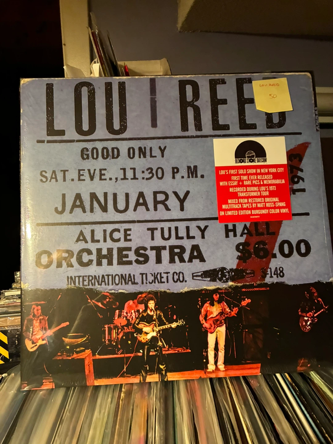 Lou Reed: Live At Alice Tully Hall Vinyl