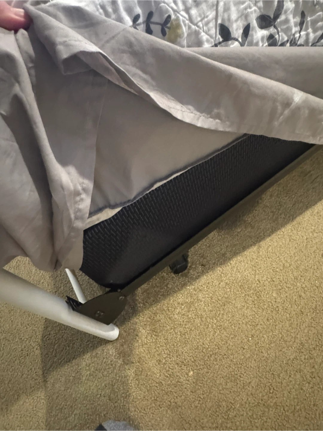 FREE pick up only - White Metal Bed Frame w/ box spring Queen - photo 4
