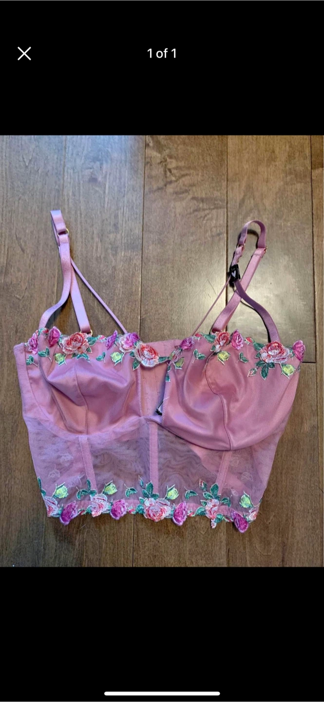 Victoria secret Floral Corset Top