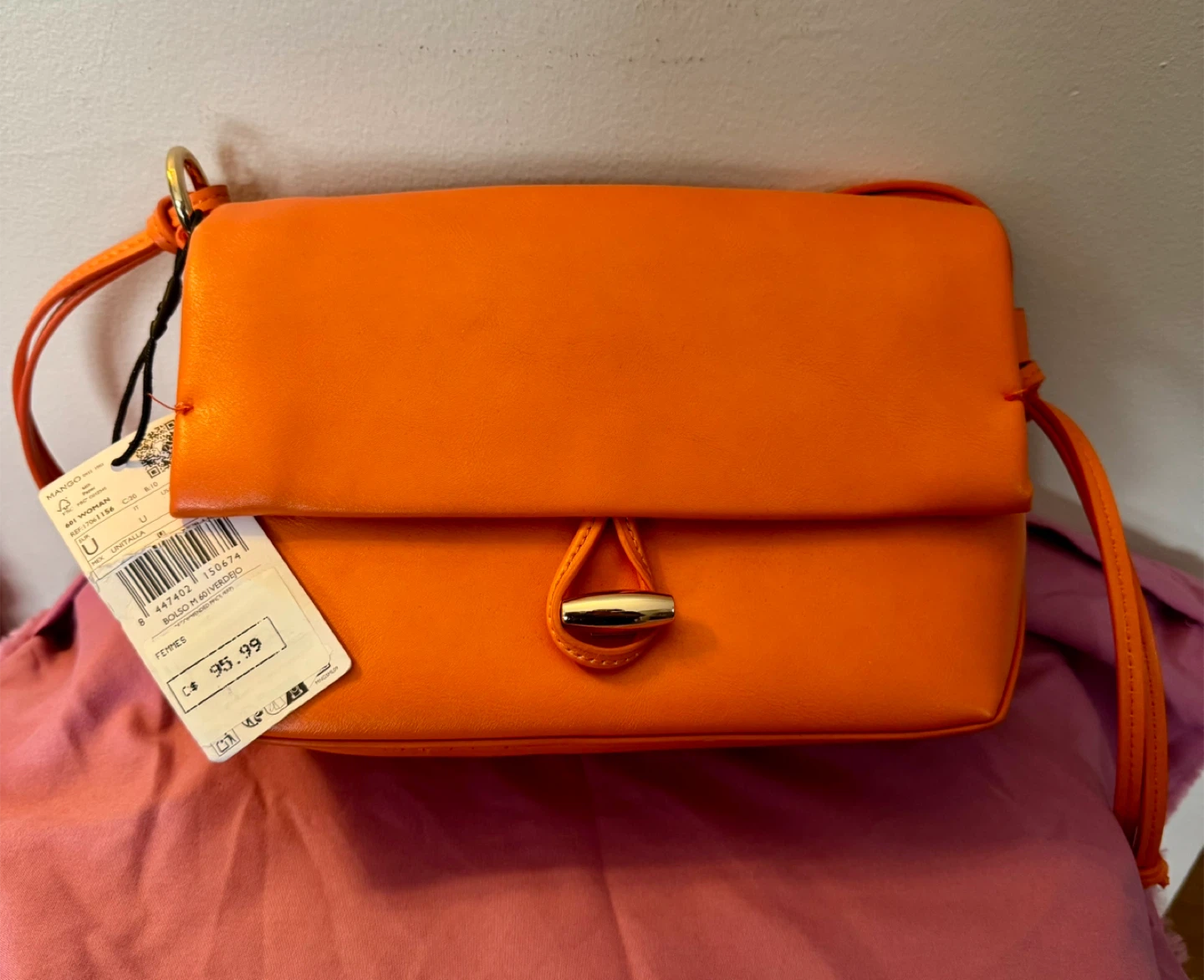 Mango Bolso Messenger Orange - photo 2