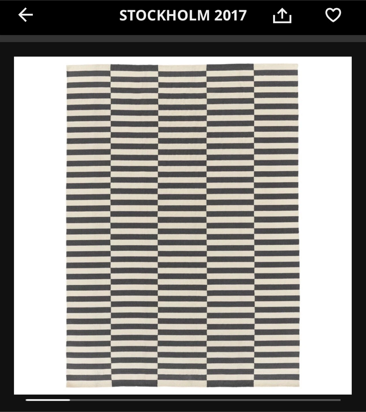 Viral IKEA Stockholm Rug - Grey/Off White - photo 2