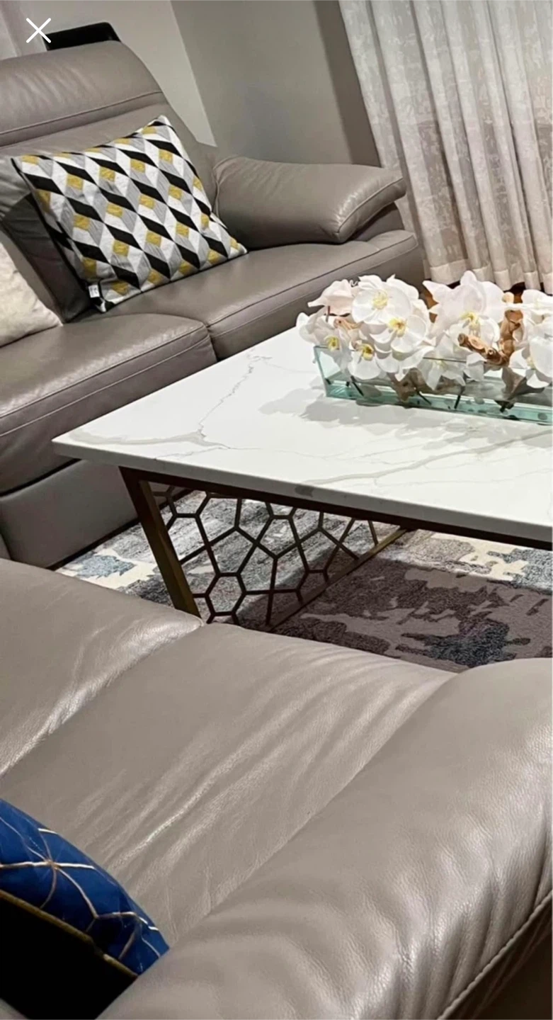 Natuzzi Gray Leather Living Room Set - photo 2