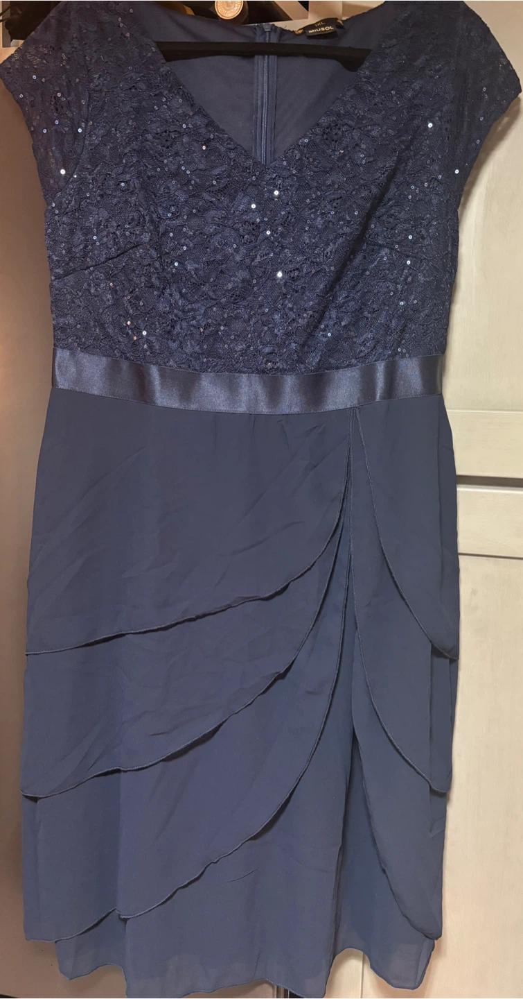 MSKMODA Navy Blue Party Dress - photo 5