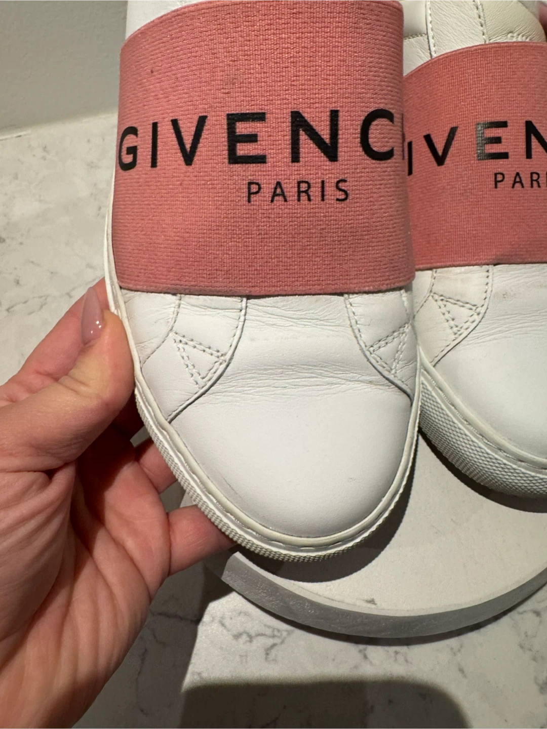 Givenchy Paris White & Pink Slip-On Sneakers - photo 2