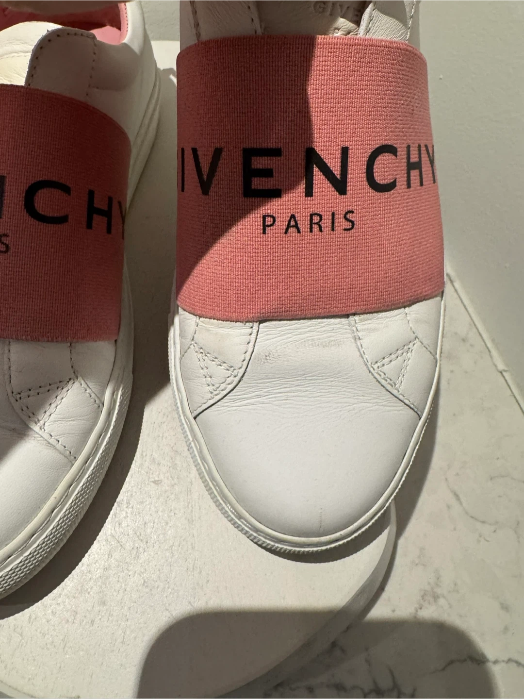 Givenchy Paris White & Pink Slip-On Sneakers - photo 3
