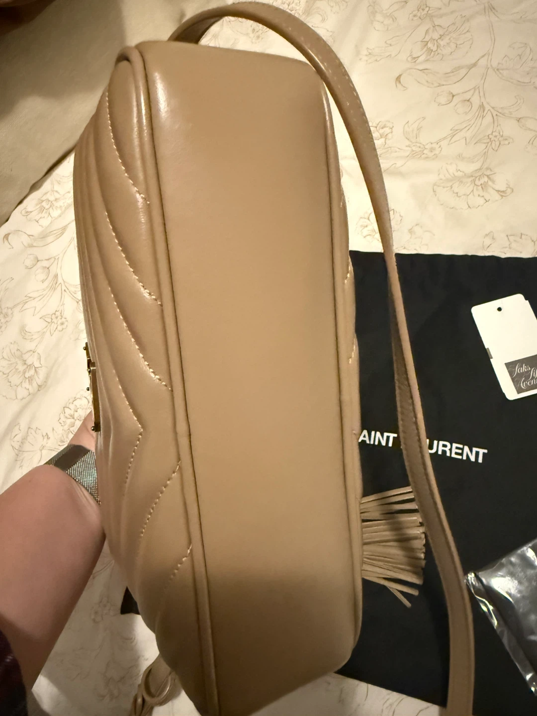 YSL LouCamera Bag with tassel  M - photo 4
