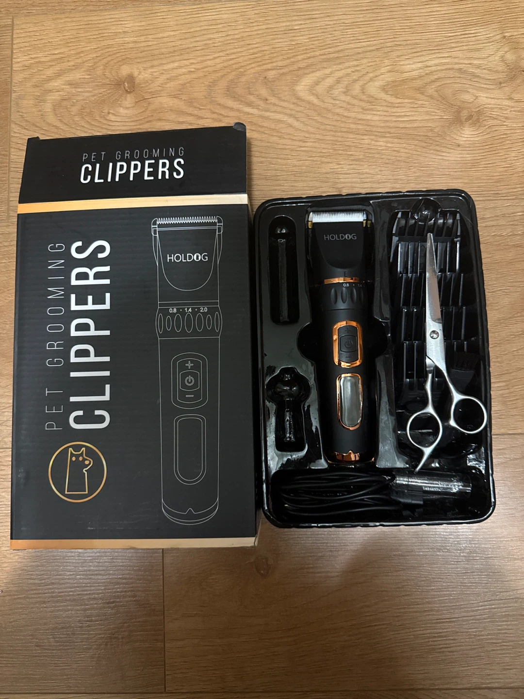 HOLDOG Dog Grooming Clippers Set - Black