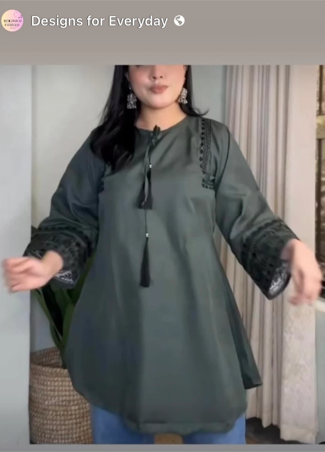 Olive Green Tunic Top