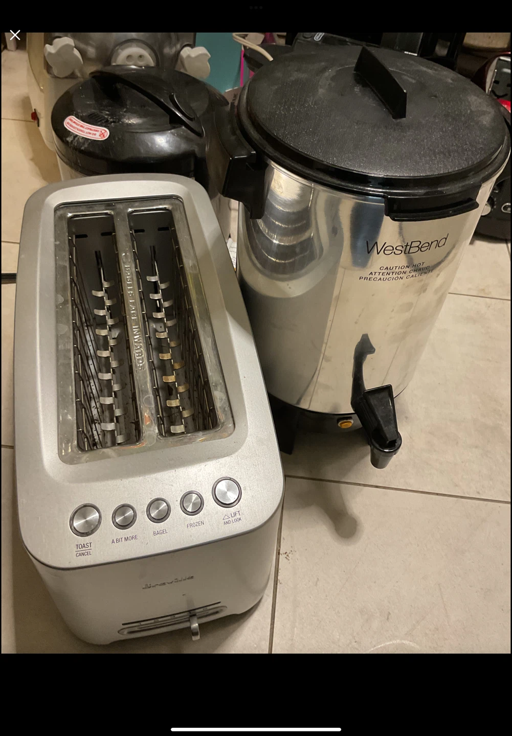 West Bend Coffee Urn & Cuisinart Toaster
