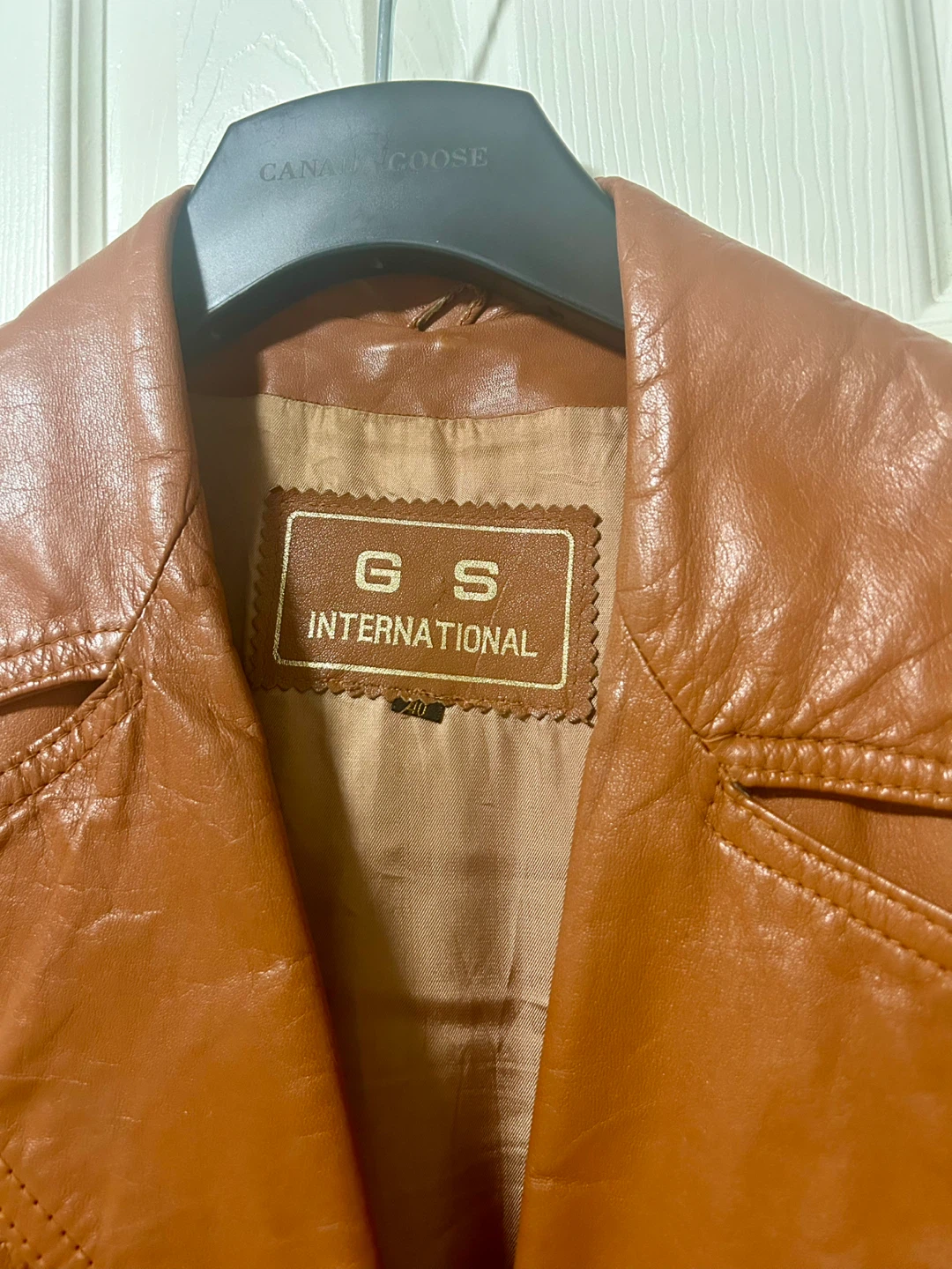 GS UNI-Sex Brown Leather Jacket - photo 3