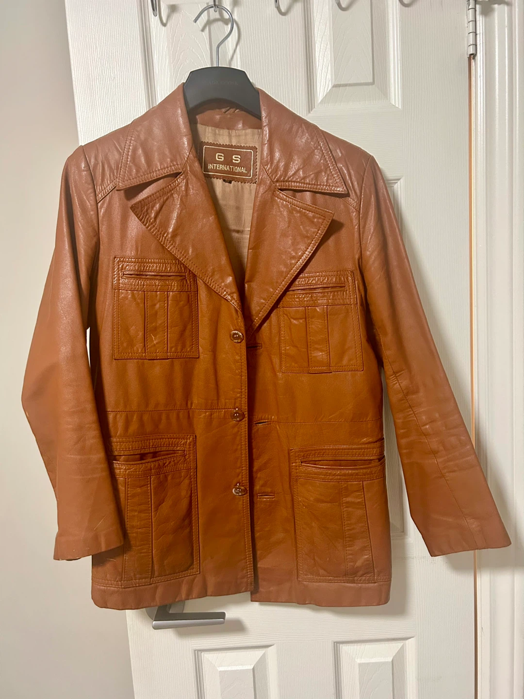 GS UNI-Sex Brown Leather Jacket