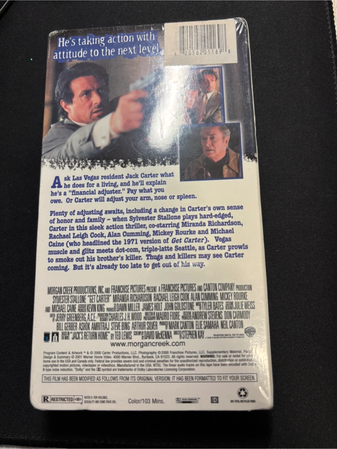 Get Carter (2000) VHS SEALED - Sylvester Stallone - photo 2