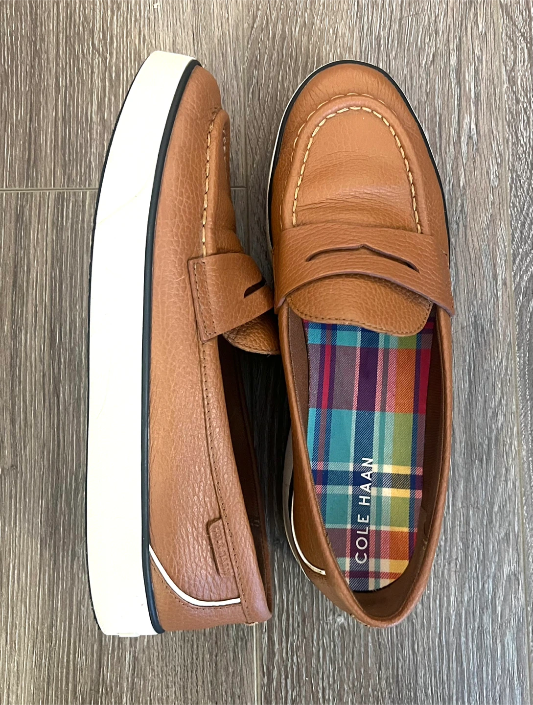 Cole Haan Women's Brown Leather Loafers