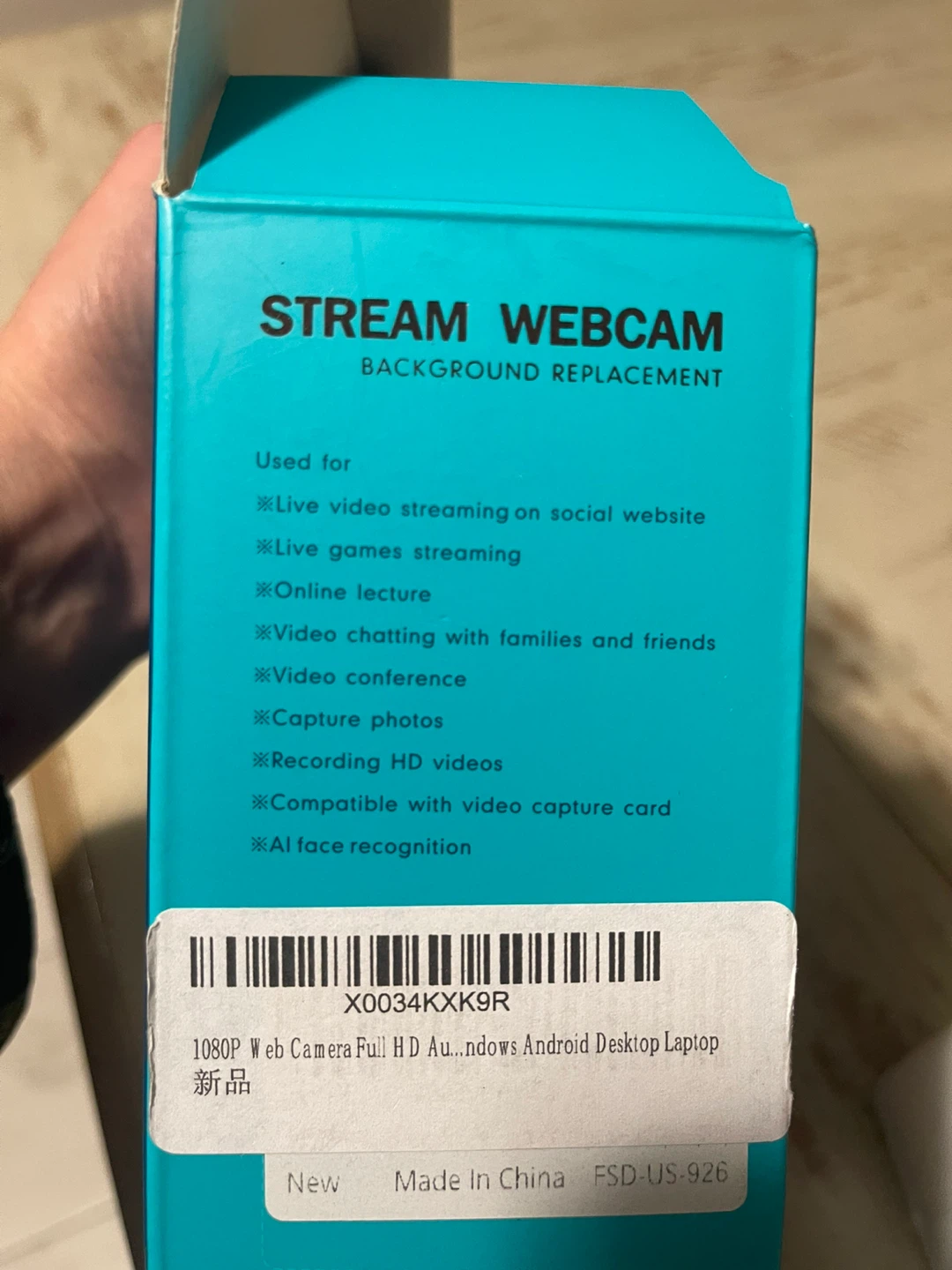 JETAKU 926H Stream Webcam - New in Box! - photo 5