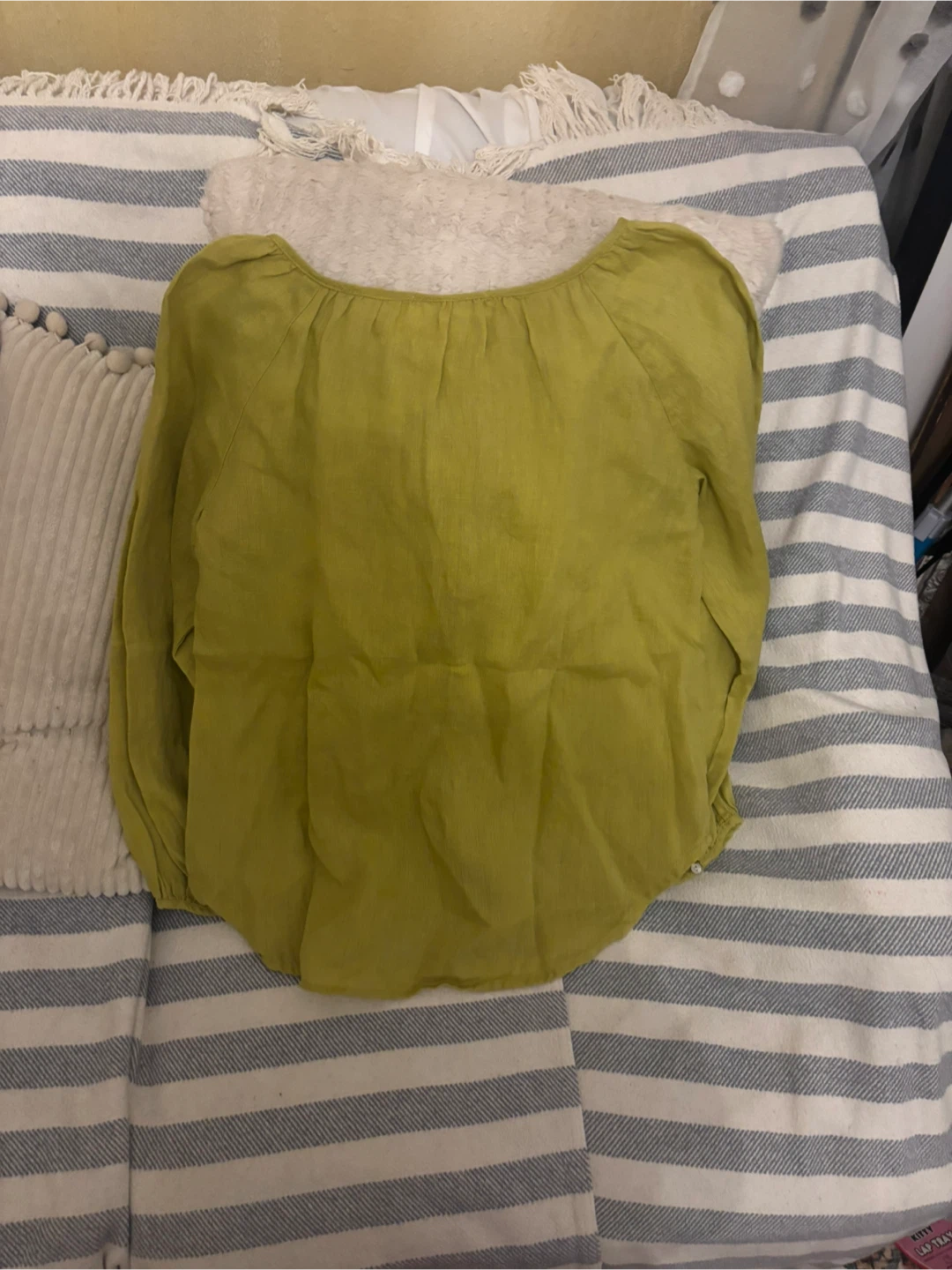Zara Girl's Green Long Sleeve Blouse Size 11-12 - photo 3