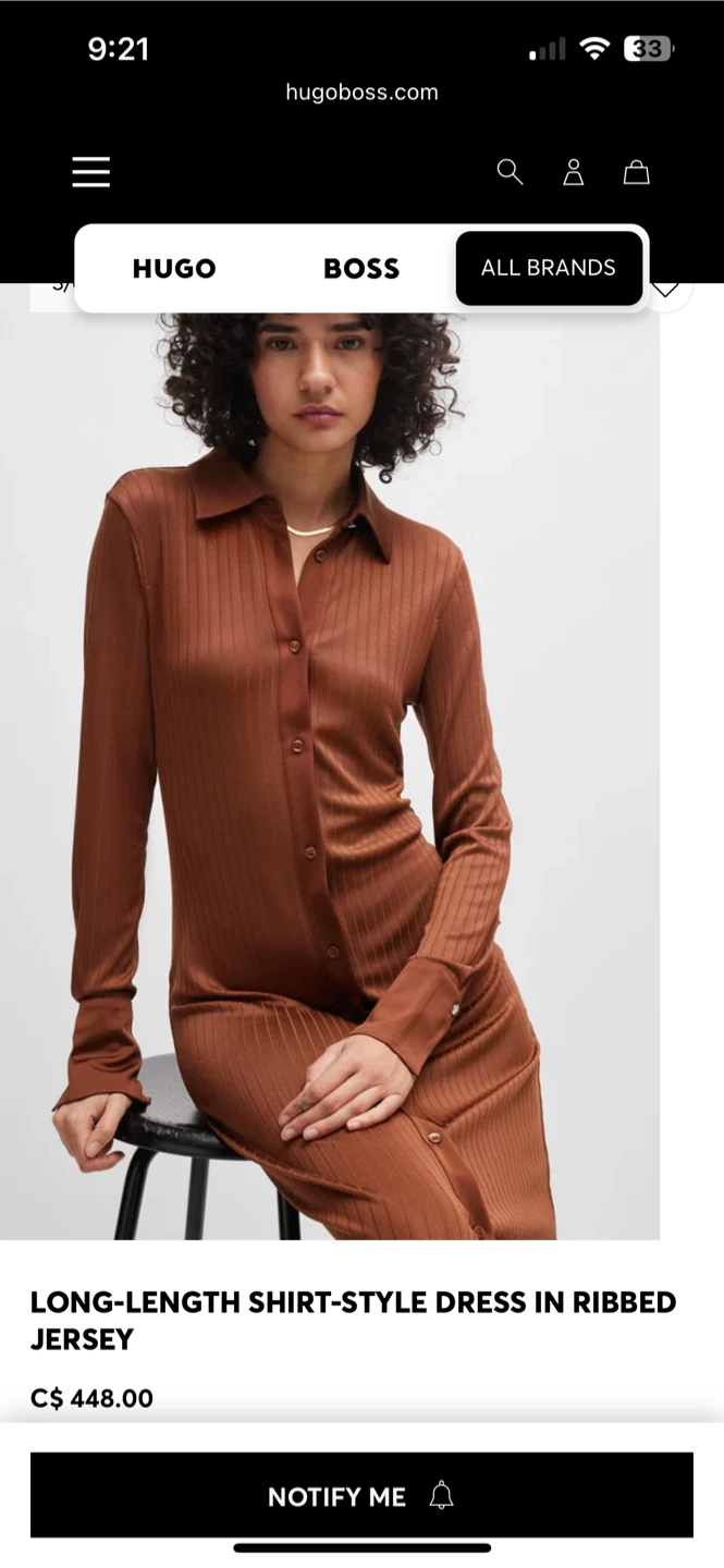 Brand new Hugo BOSS Long Shirt Dress *** move out sale *** - photo 3