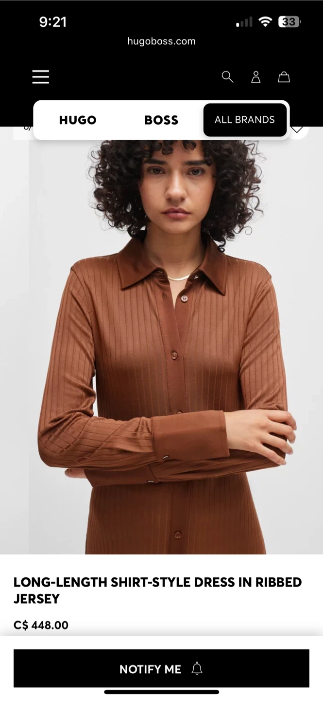 Brand new Hugo BOSS Long Shirt Dress *** move out sale *** - photo 2