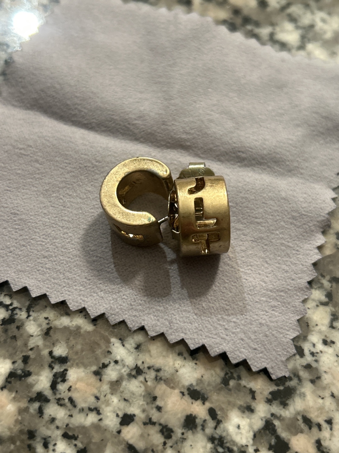 Gold Tone Hoop Earrings
