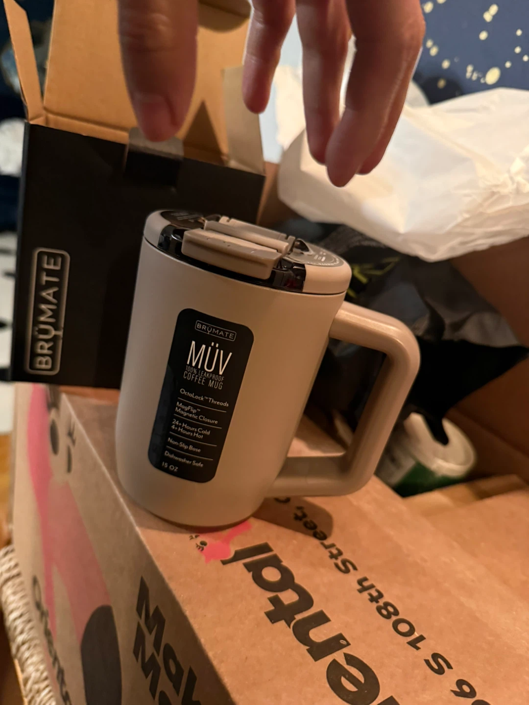 BrüMate MÜV 16oz Coffee Mug with Lid - Like New!
