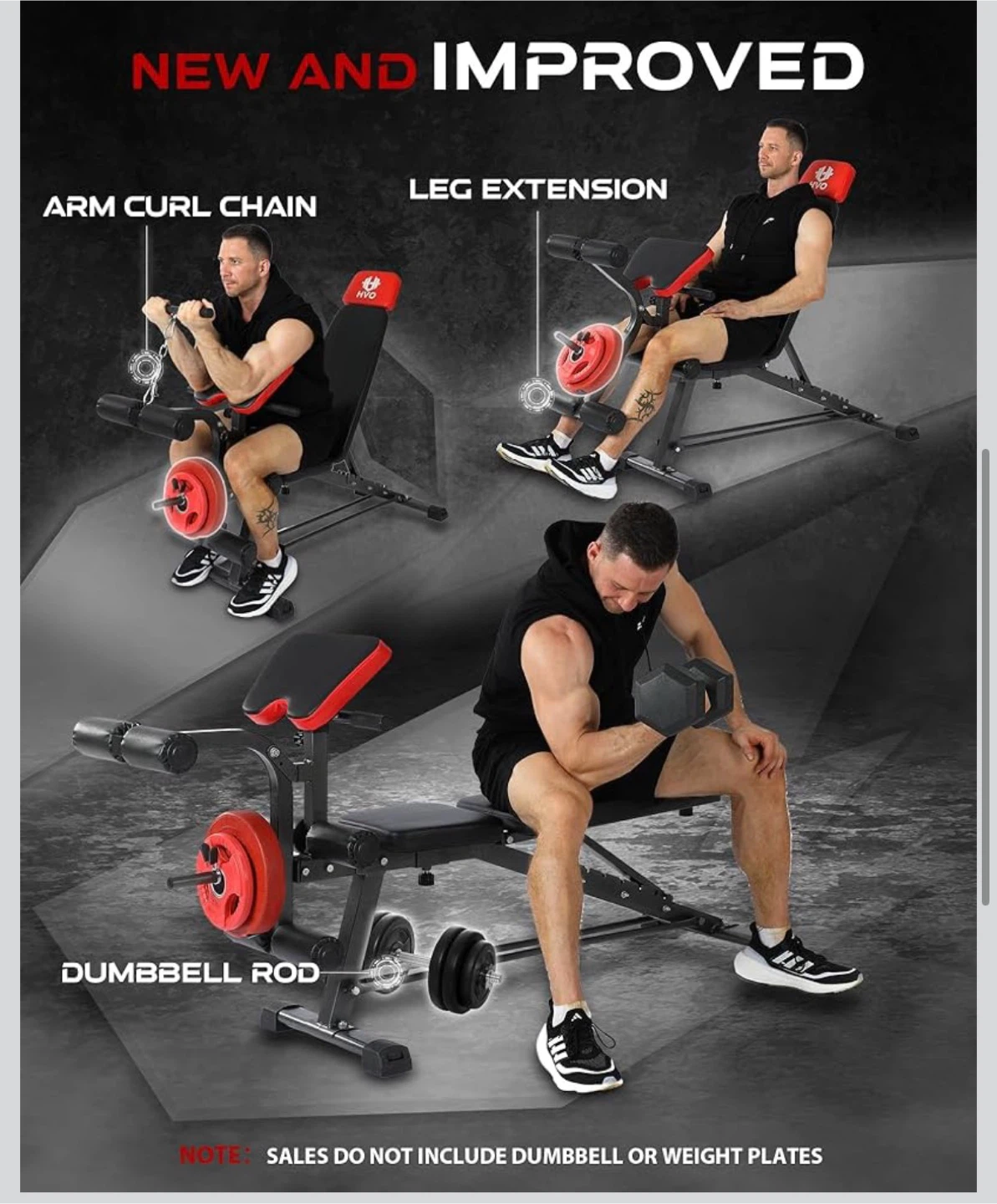 HVO 4-in-1 Adjustable Weight Bench - photo 4