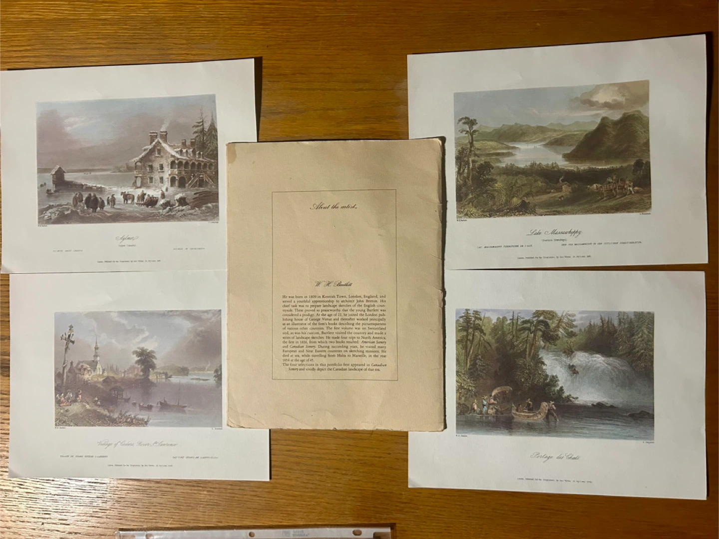 Vintage Canadian Scenery Prints by W.H. Bartlett